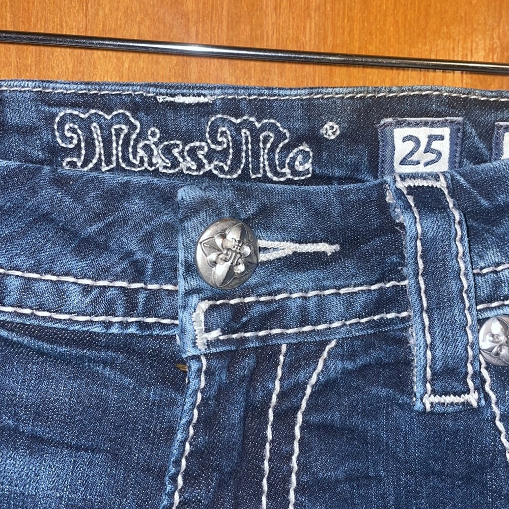 •MISS ME•MID-RISE EASY BOOT BOOTCUT JEANS SIZE 25x27 - Picture 4 of 10